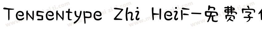 Tensentype Zhi HeiF字体转换